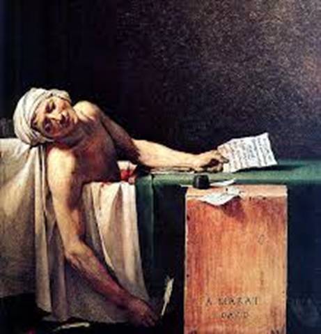 Image result for death of marat images